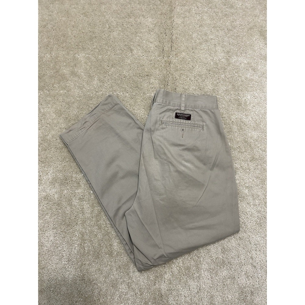 Vintage Britches of Georgetown Dress Pants Mens 36x30 Chino Khaki Straight Leg